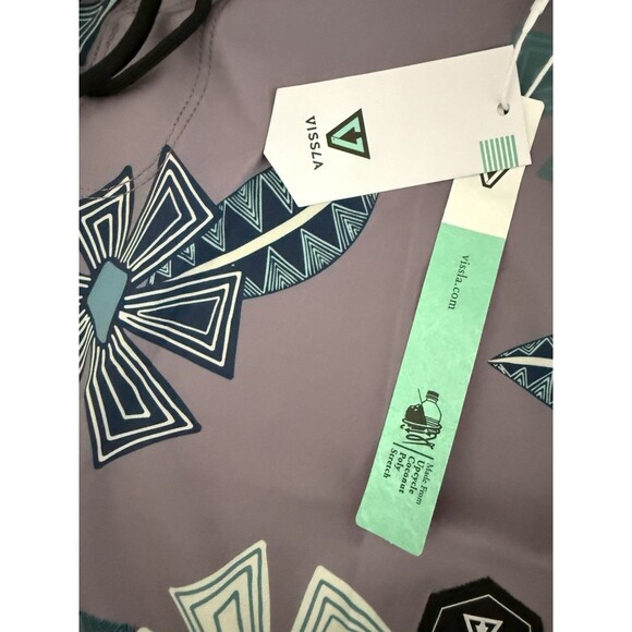 VISSLA Mens SQUIGGY 18.5 Board Shorts  Size 28  Tribal Tropics Dusty Lilac NWT - Picture 4 of 10